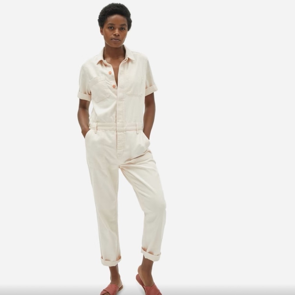 Everlane ecru jumpsuit